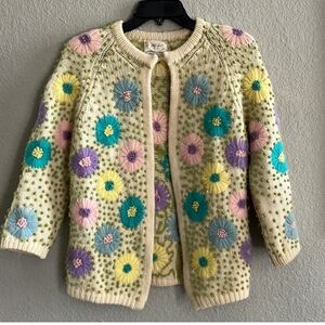 Jeri Jo Blue and Purple Cardigan Sweater